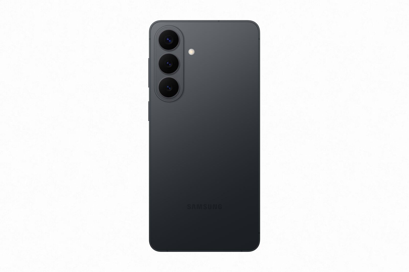 Samsung Galaxy S26+, musta, takaosa.